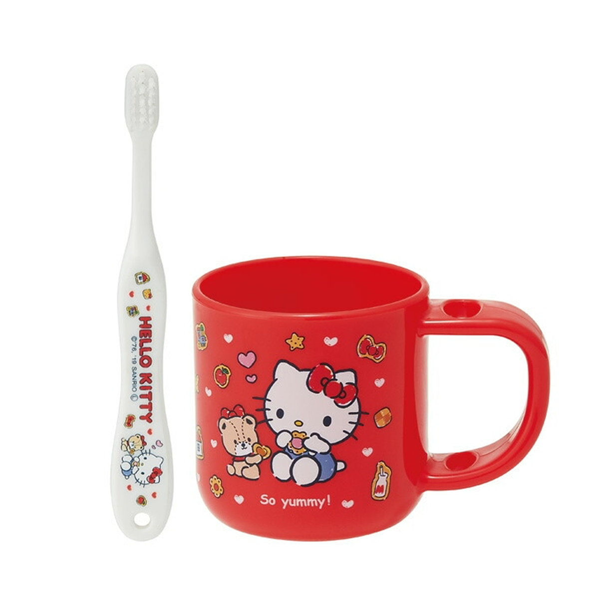 日本品牌 Skater Hello Kitty 14cm 兒童牙刷漱口杯 -KTB5