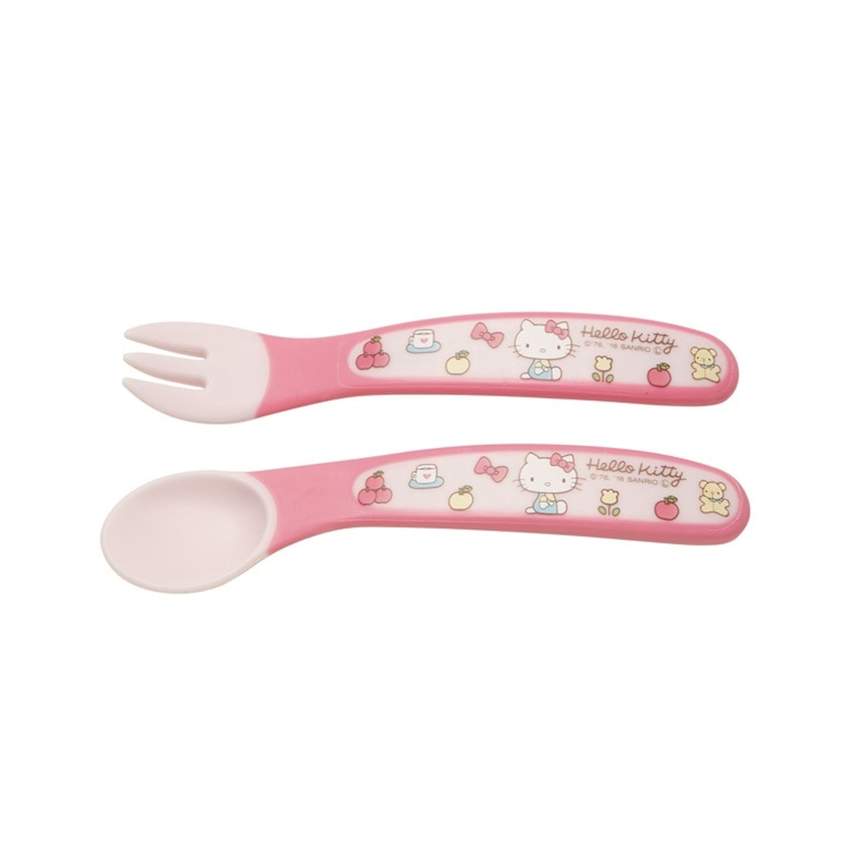 日本品牌 Skater Hello Kitty 2件裝 12cm 匙更和叉子 -SFB2