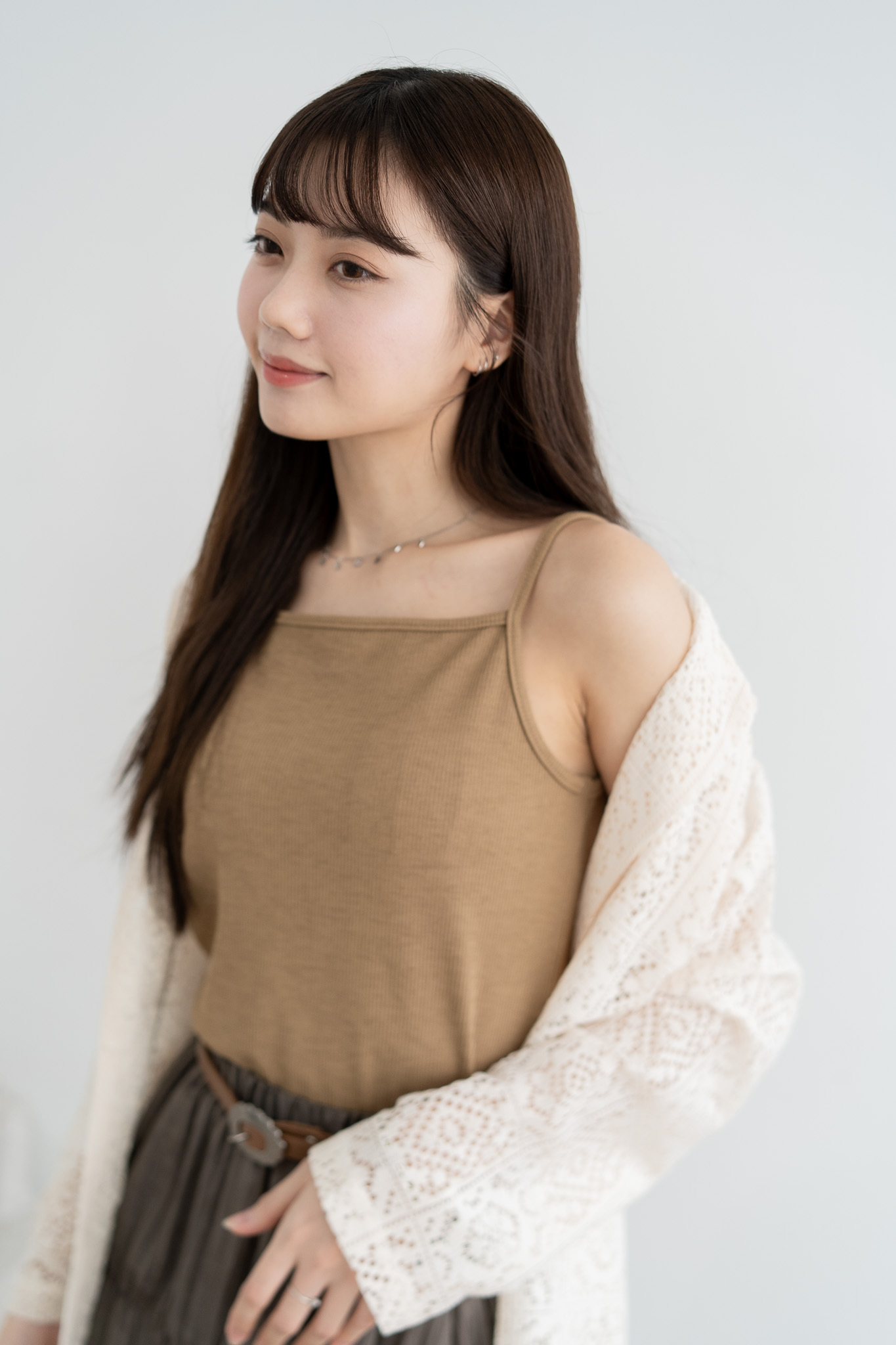 親膚沙質吊帶背心 - TT43278