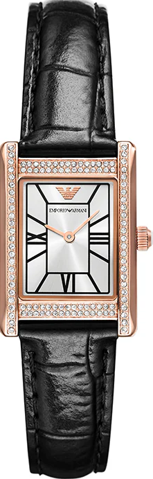 萬年鐘錶 - ARMANI   永恆榮耀環鑽優雅方形女錶  AR11624  錶徑32MM