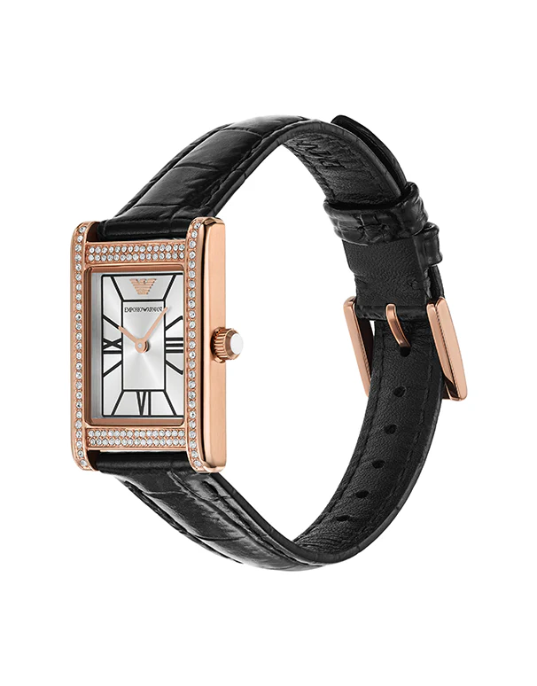 萬年鐘錶 - ARMANI   永恆榮耀環鑽優雅方形女錶  AR11624  錶徑32MM