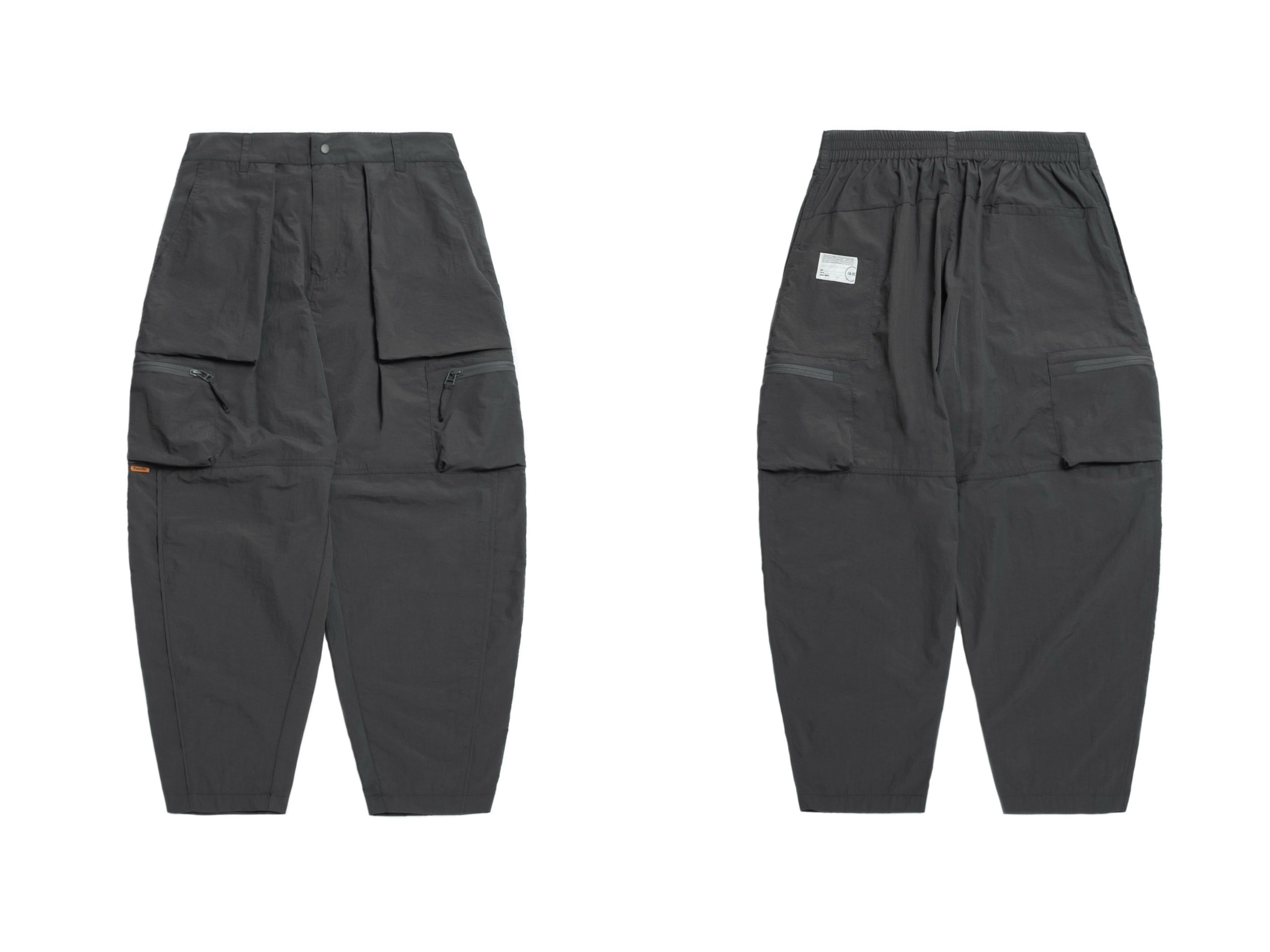 PERSEVERE MULTI-POCKET TAPERED PANTS - BLACK BLUE / CHA