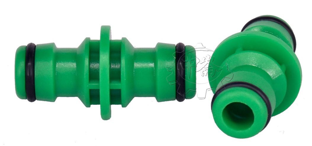 ＊中崙五金【附發票】雙管水管快速接頭 水管接頭 水管轉接頭 水管延長 兩入台灣製60-100