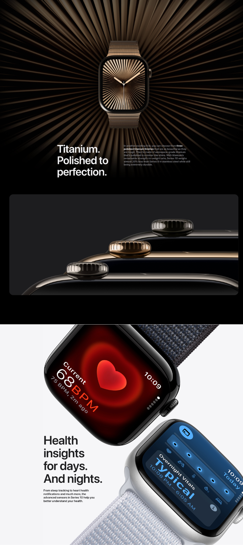 Apple Watch Series10 42mm 智能手錶 [GPS] 運動錶帶 [3色]【香港行貨】