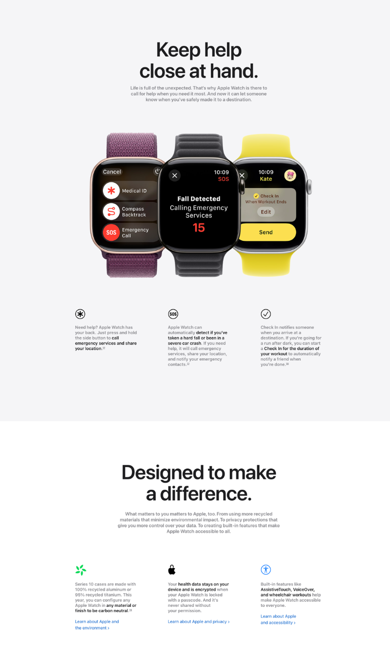 Apple Watch Series10 42mm 智能手錶 [GPS] 運動錶帶 [3色]【香港行貨】