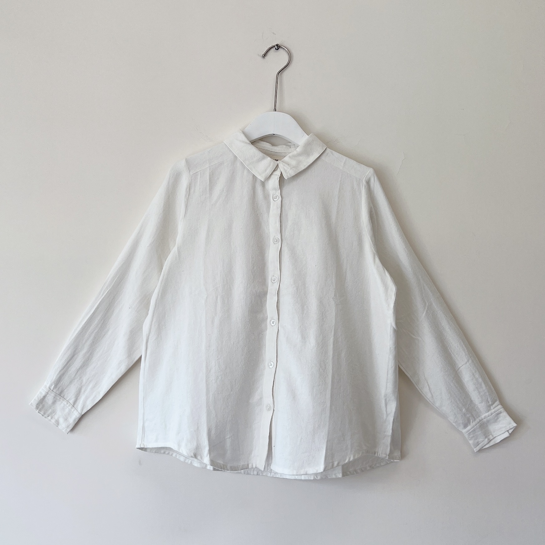 現貨 | 米白磨毛翻領上衣