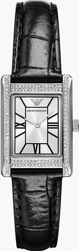 萬年鐘錶 - ARMANI   永恆榮耀環鑽優雅方形女錶  AR11623  錶徑32MM