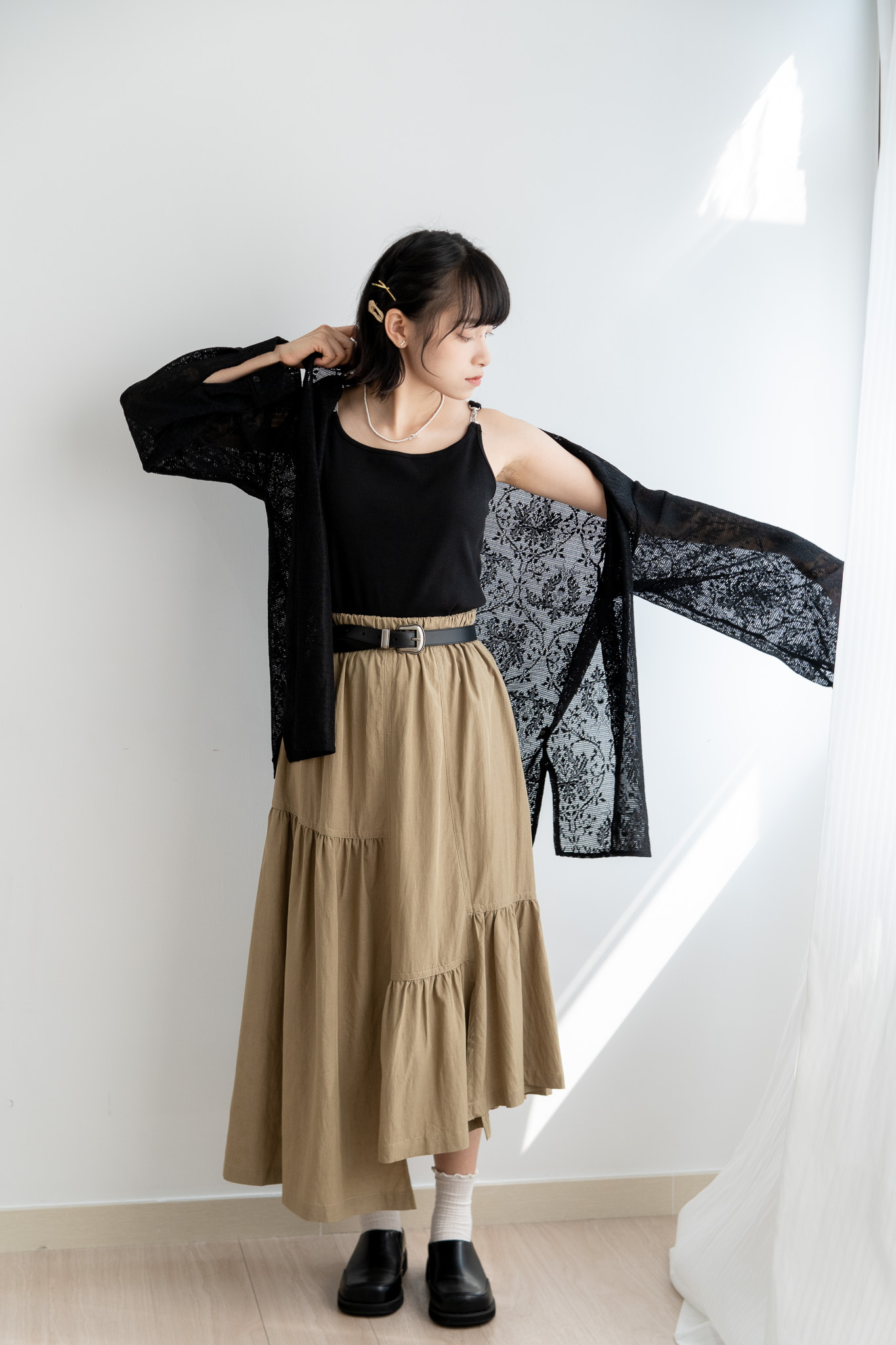 通花布恤衫 - 10147