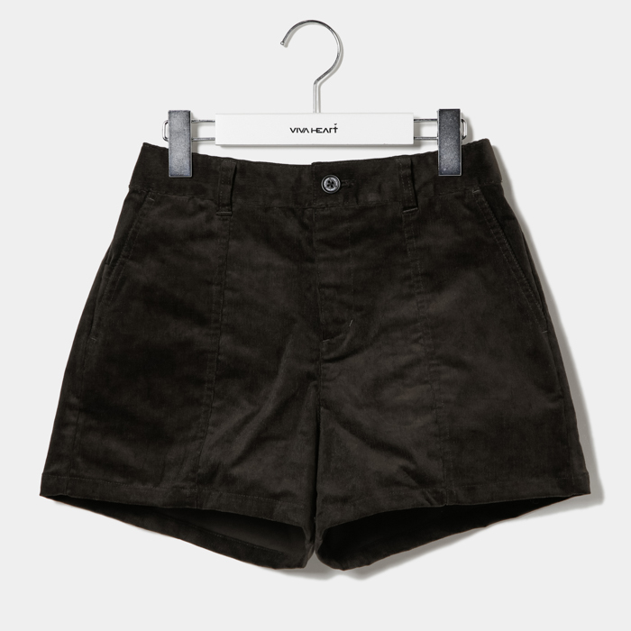 女士-燈芯絨彈性短褲