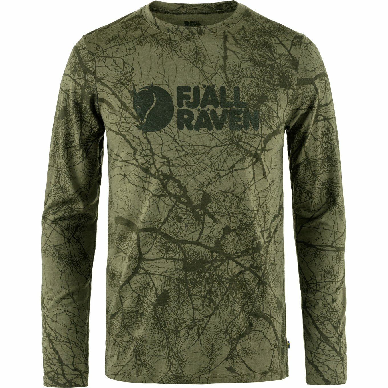 Fjallraven 瑞典北極狐 Varmland Wool LS M 男款 羊毛排汗衣 羊毛長袖上衣 F86673-626 綠迷彩 [HappyOutdoor]
