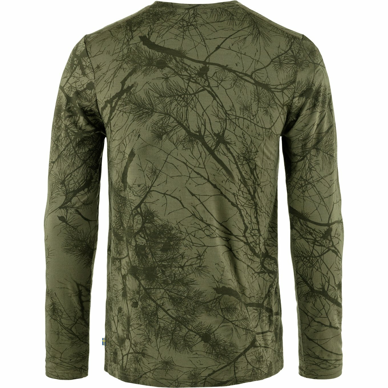 Fjallraven 瑞典北極狐 Varmland Wool LS M 男款 羊毛排汗衣 羊毛長袖上衣 F86673-626 綠迷彩 [HappyOutdoor]