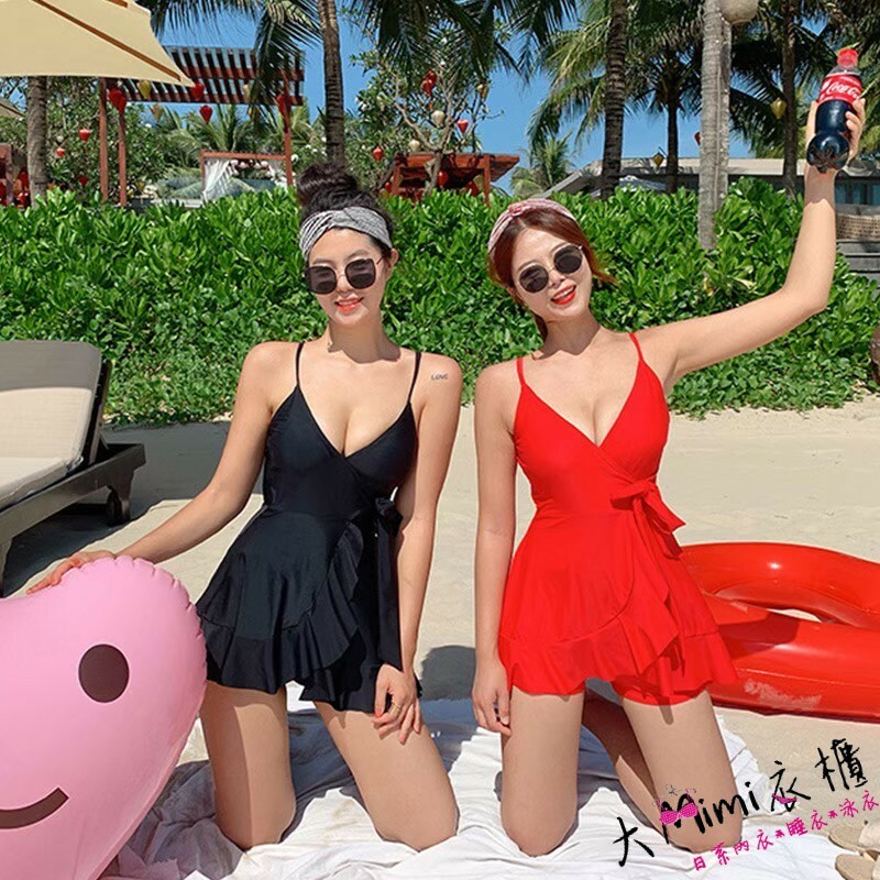 小香風裙式泳衣