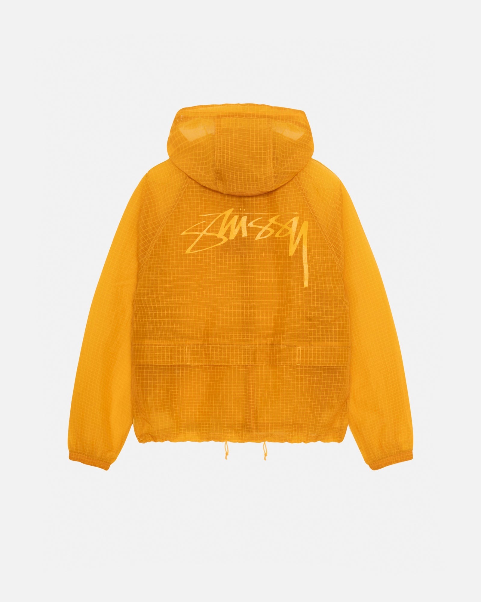 2024AW STUSSY BEACH SHELL TRANSPARENT RIPSTOP 防撕布料連帽風