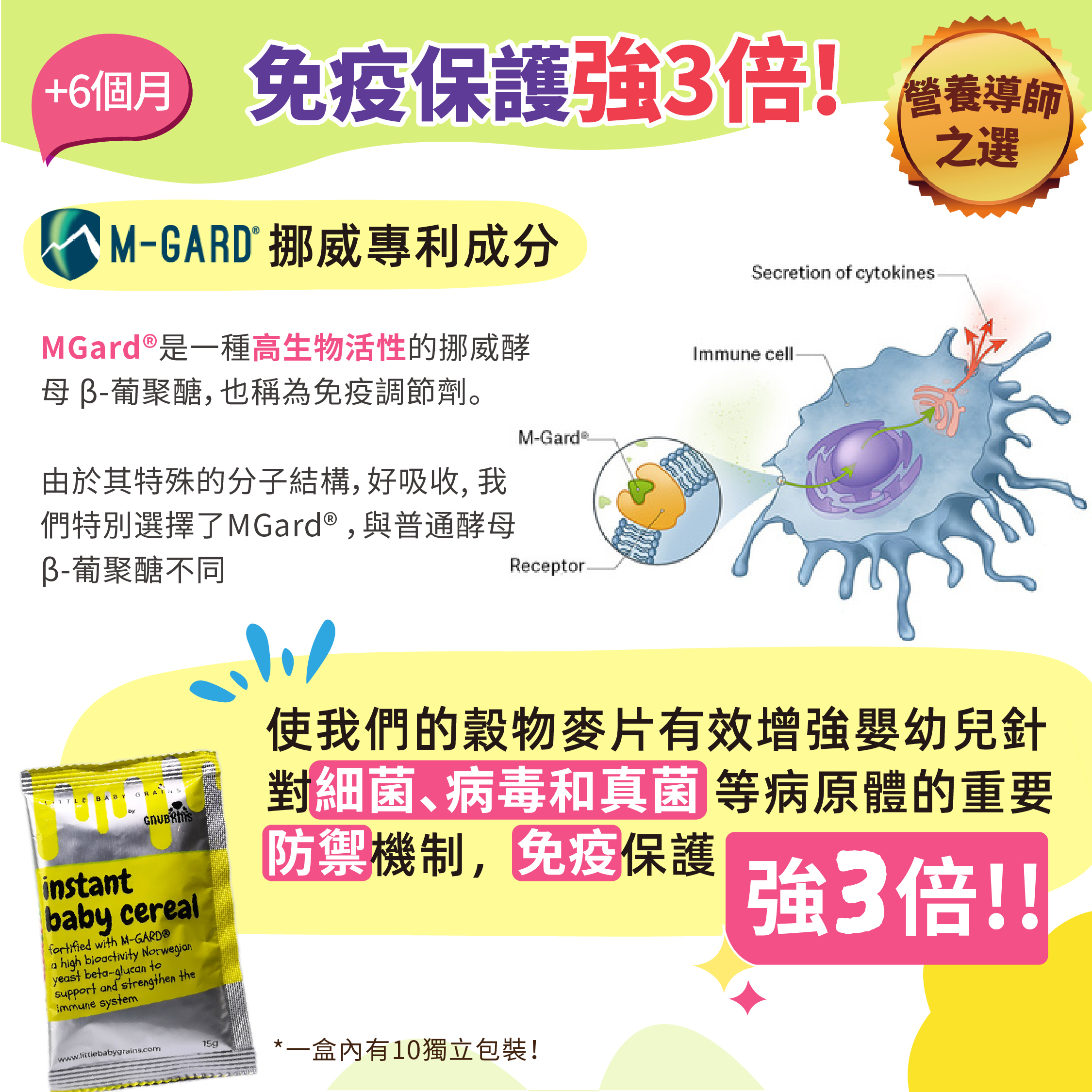 挪威MGard®3倍免疫專利高原黃金即食糙米糊(無添加糖鹽無麩質)-原味 (6個月-6歲嬰幼兒)+ 獨立包裝 [品牌官方正貨] 此日期前最佳: 最少9個月或以上