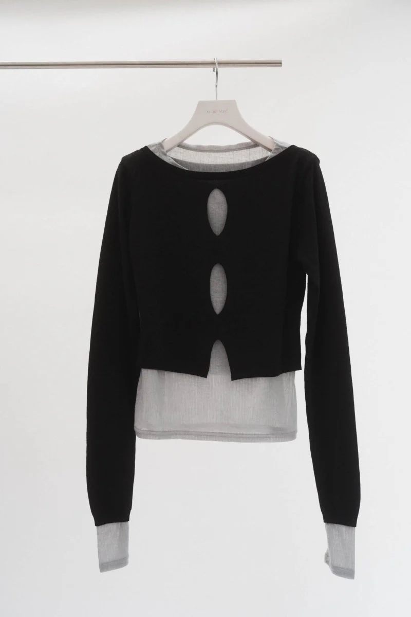 Knuth Marf - layered color tops / レイヤードカラートップス