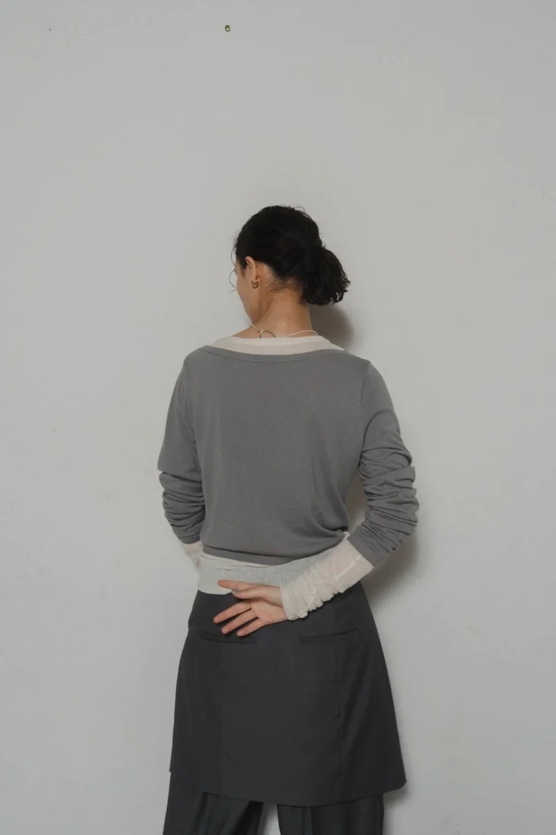Knuth Marf - layered color tops / 2COLORS