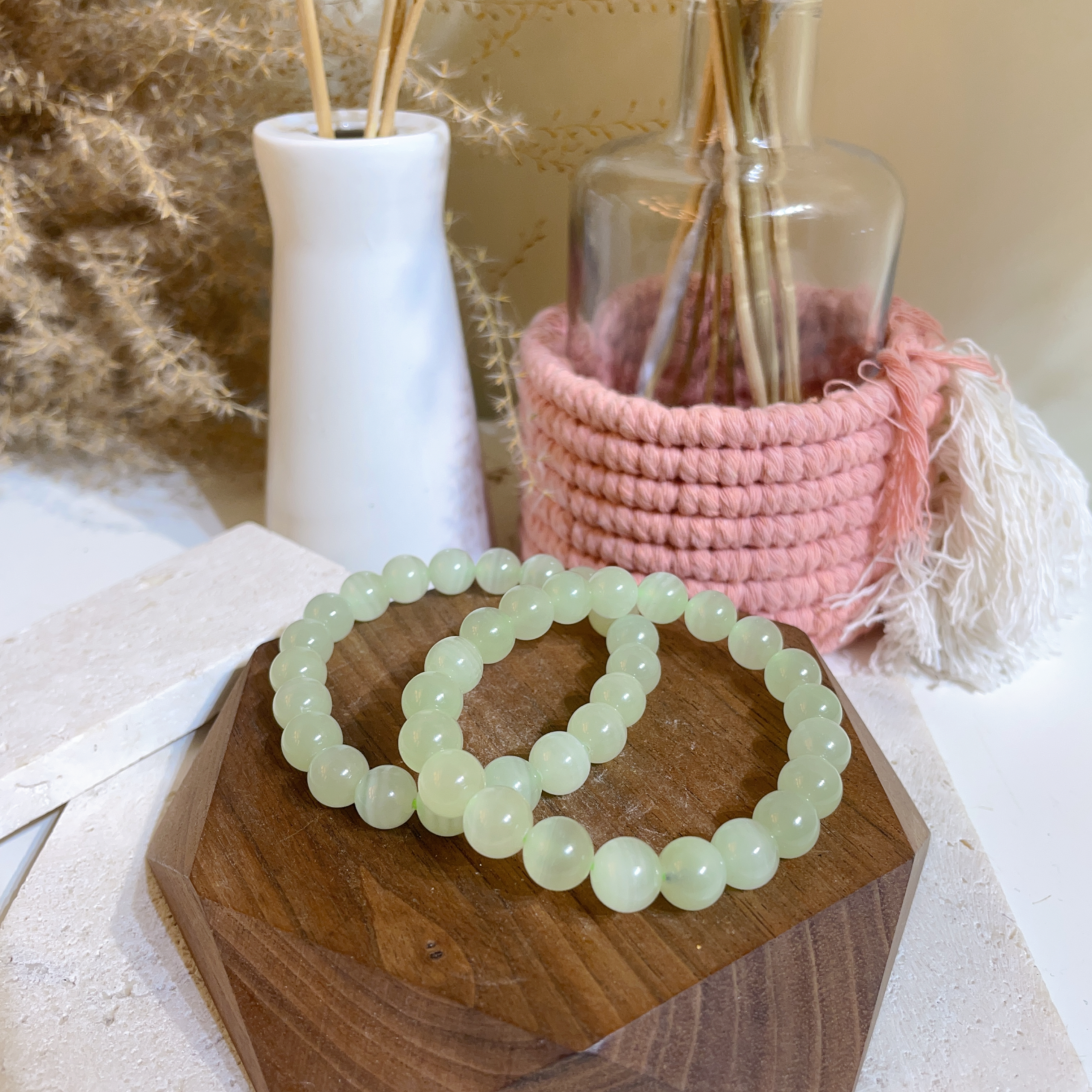 綠紋石手串 8+mm