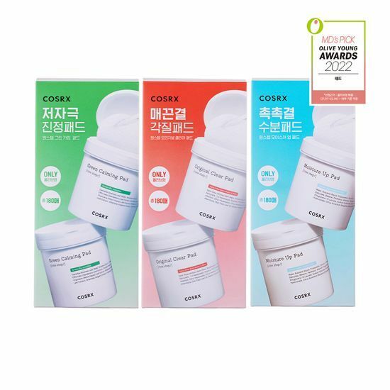 【✈Olive Young連線！】红色Original款 升級加量裝  1+1 套装 Cosrx One-Step Pad 90 sheets double plan