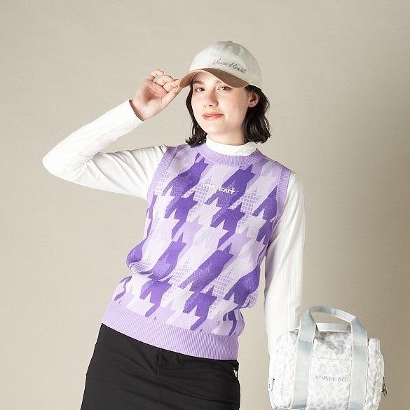 女士-千鳥格背心