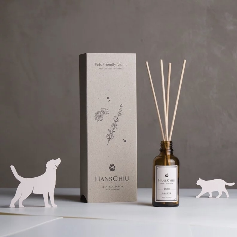 HANSCHIU 寵物友善居家擴香組 - 玫瑰＆天竺葵 (50ml）