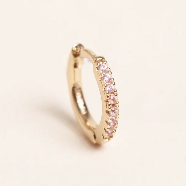 1WK0708-049 WAEKURA 克里奧爾吊墜底座 - 淺玫瑰金耳環 (單隻) #WK-EH0036-pink-U (A-LX-E)