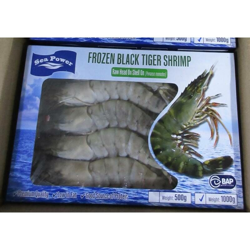 越南 Sea Power 原隻虎蝦 (10頭) 500g
