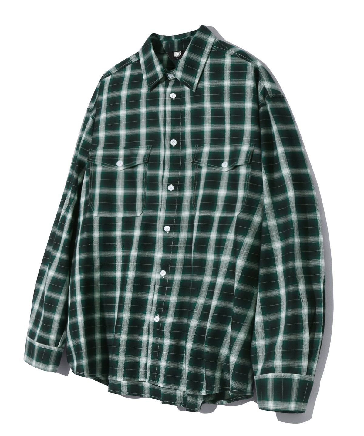 aespa カリナ 着用/TWO POCKET OMBRE PLAID CHECK SHIRTS Trillion] Aespa Karina Pick Two Pocket Ombre Plaid Check