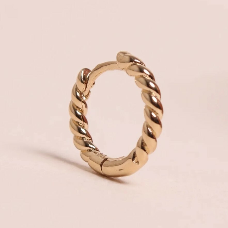 1WK0708-054 WAEKURA 克里奧爾吊墜底座 金色耳環 (單隻) #WK-EHT1594-UNITE (A-LX-E)