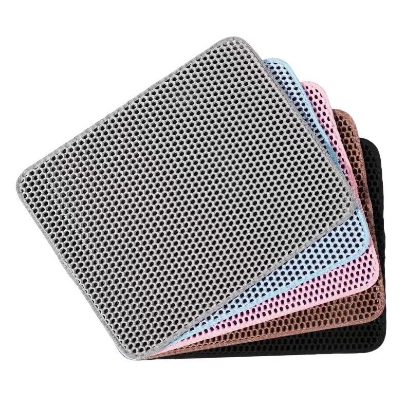 豪華雙層落砂墊 粉/黑/天藍