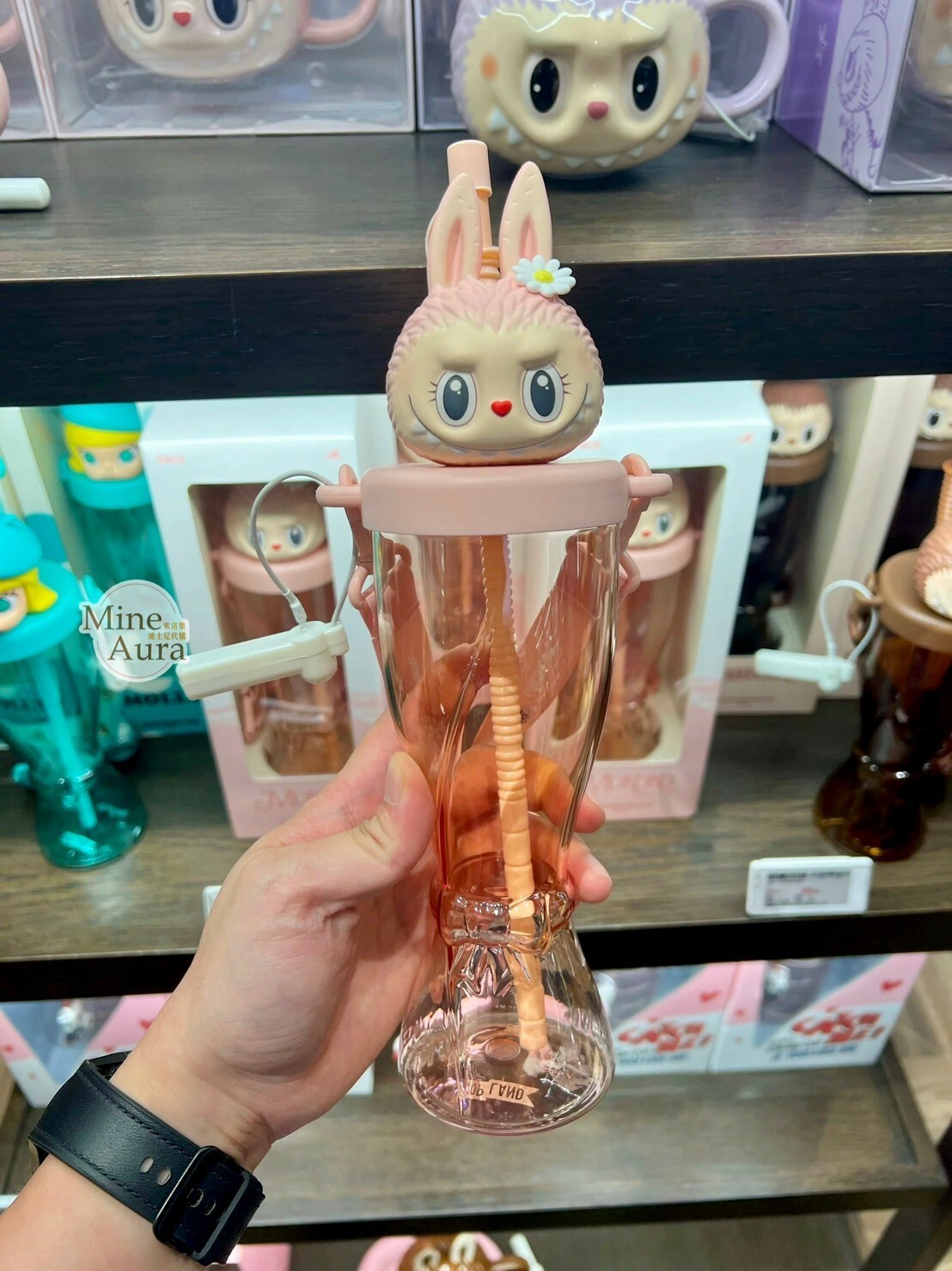 POP MART 泡泡瑪特 MOKOKO 大頭造型 吸管 水杯 -泡泡瑪特城市樂園