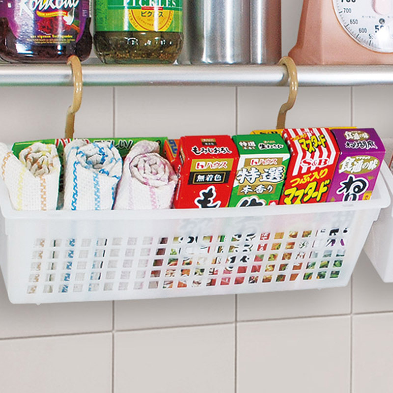 吊掛式收納籃/白 31.4x10.7x11cm