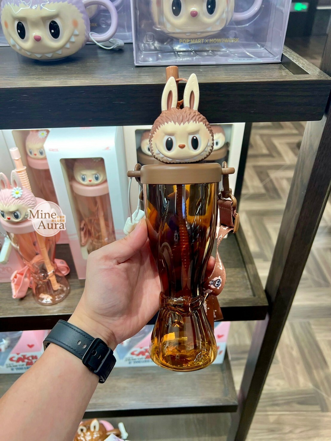 POP MART 泡泡瑪特 拉布布 LABUBU 大頭造型 吸管 水杯 -泡泡瑪特城市樂園