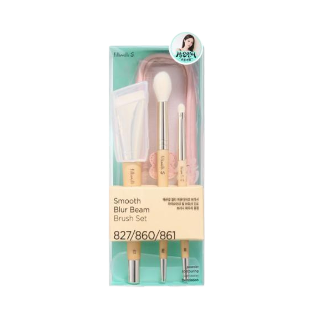 Fillimilli S系列 無瑕光澤套組 (粉底刷1入+打亮刷2入)