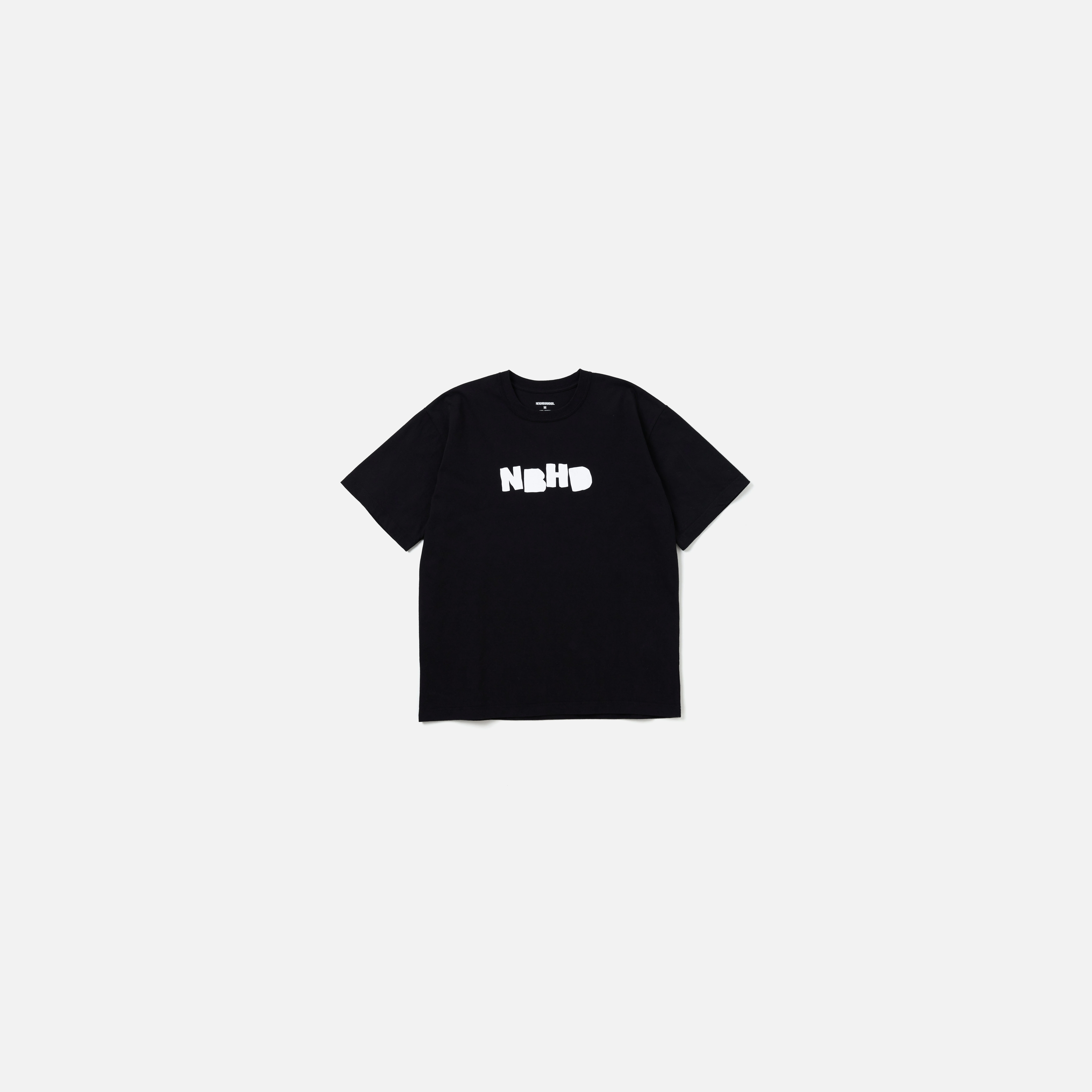 -(B3e02)-NEIGHBORHOOD NH.TEE SS-7 NBHD 蜘蛛網 膠印短T 黑/白-242PCNH-ST07