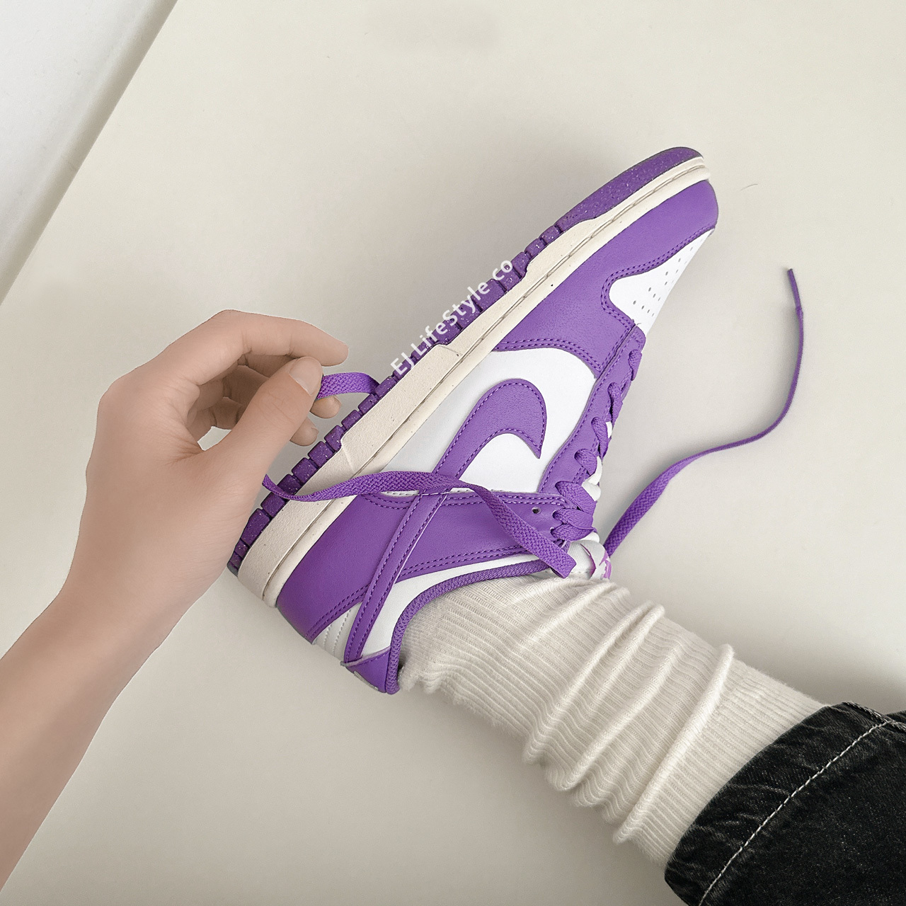 NIKE DUNK LOW NEXT NATURE 葡萄奶油 白色 紫白 女鞋 DD1873-108 / 調貨