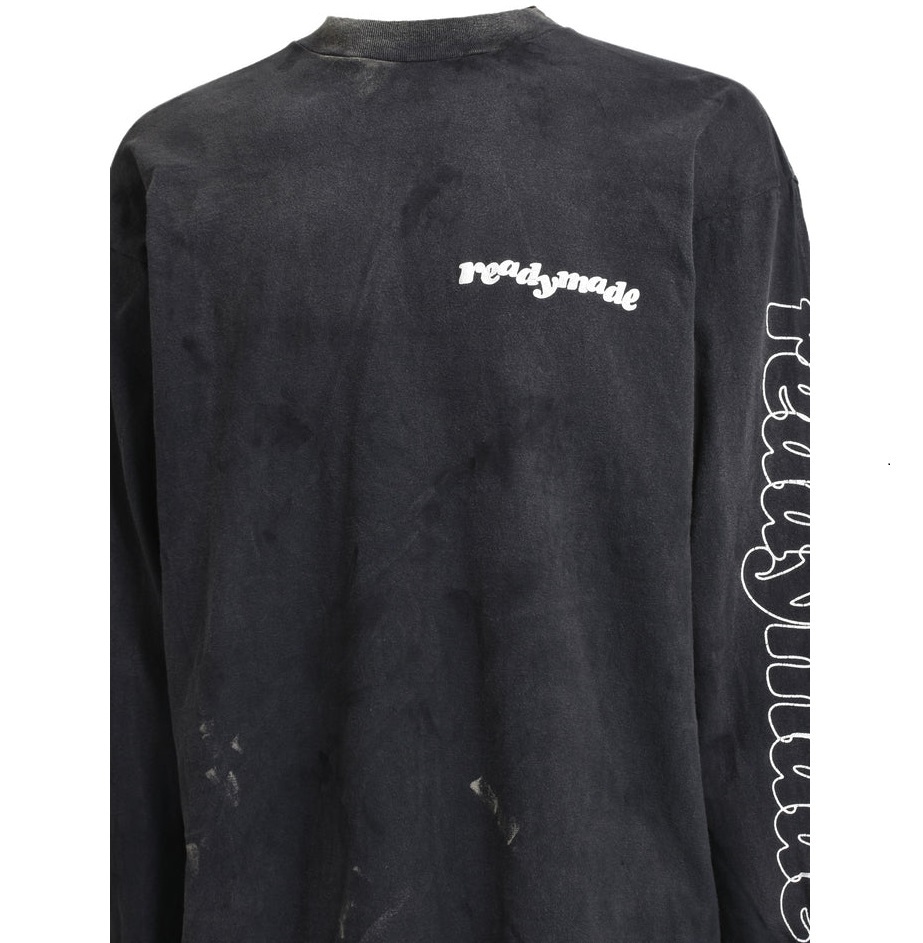 READYMADE 2024 A/W L/S T-SHIRT DESTRUCTION BLACK - PRE ORDER ITEM (預訂中)