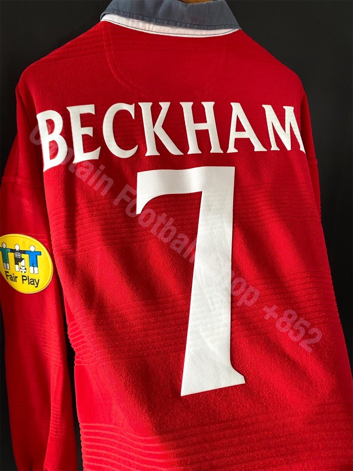 英格蘭2000 歐洲國家盃Umbro 作客長袖球衣#7 BECKHAM