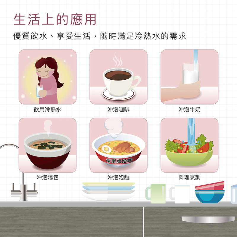 豪星 HS-170廚下型加熱雙溫飲水機