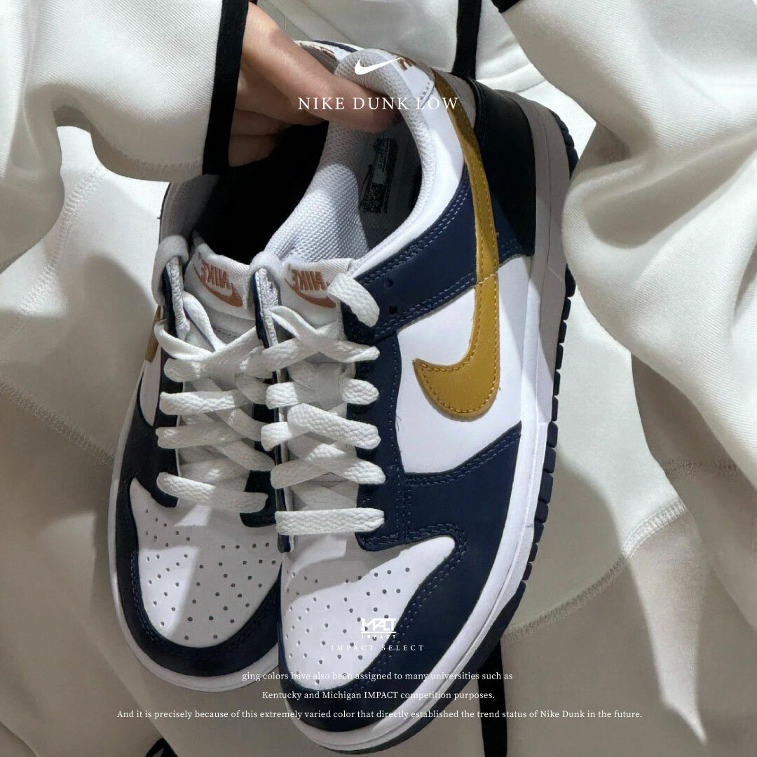 Nike Dunk Low (GS) 海軍藍金勾 奧林匹克 FB9109-111