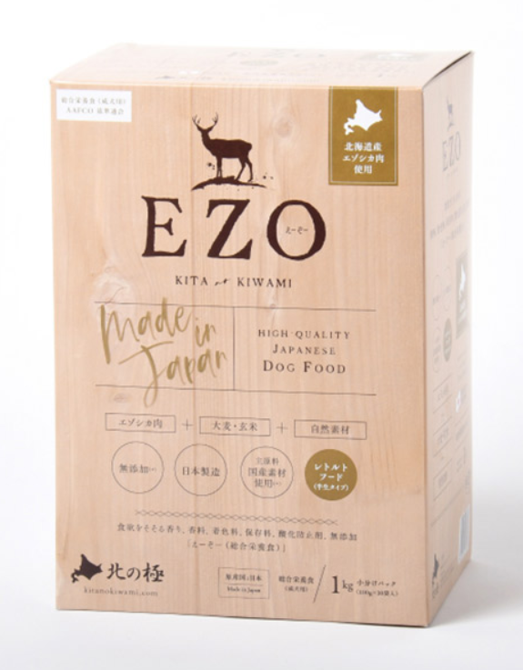 北海道直送-EZO 鹿肉糙米半濕糧  1kg  主食