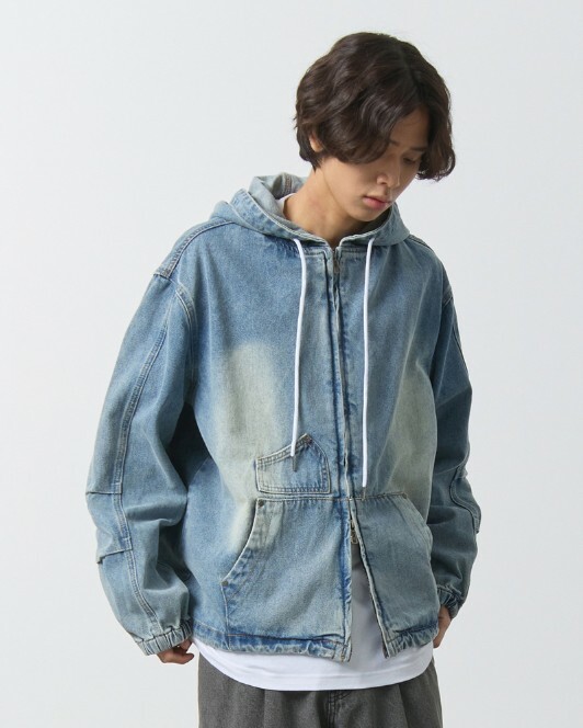 "代購" DIMITRI BLACK 韓國選物 牛仔連帽外套