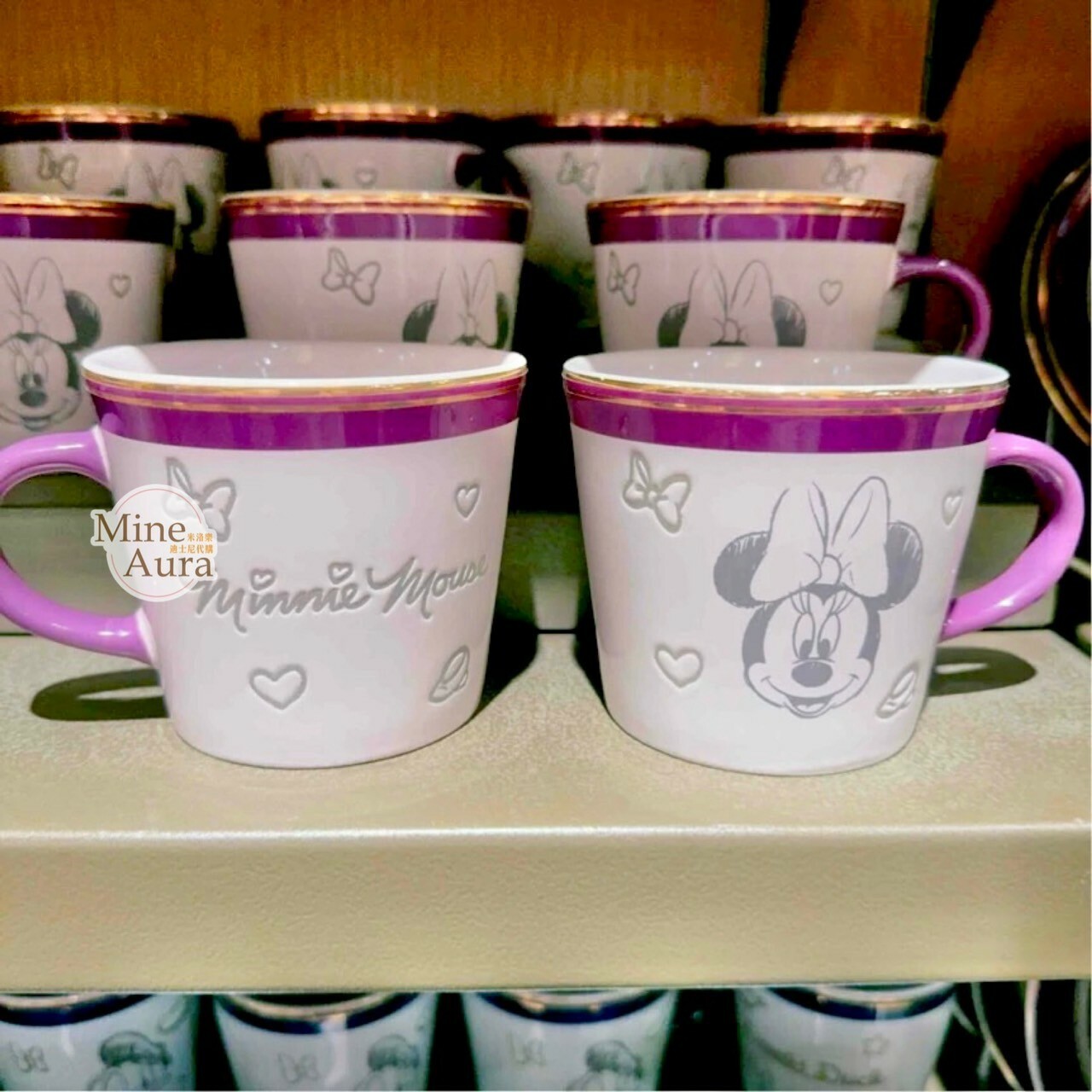 素描風 米妮 Minnie 圖案 馬克杯 水杯 -上海迪士尼樂園