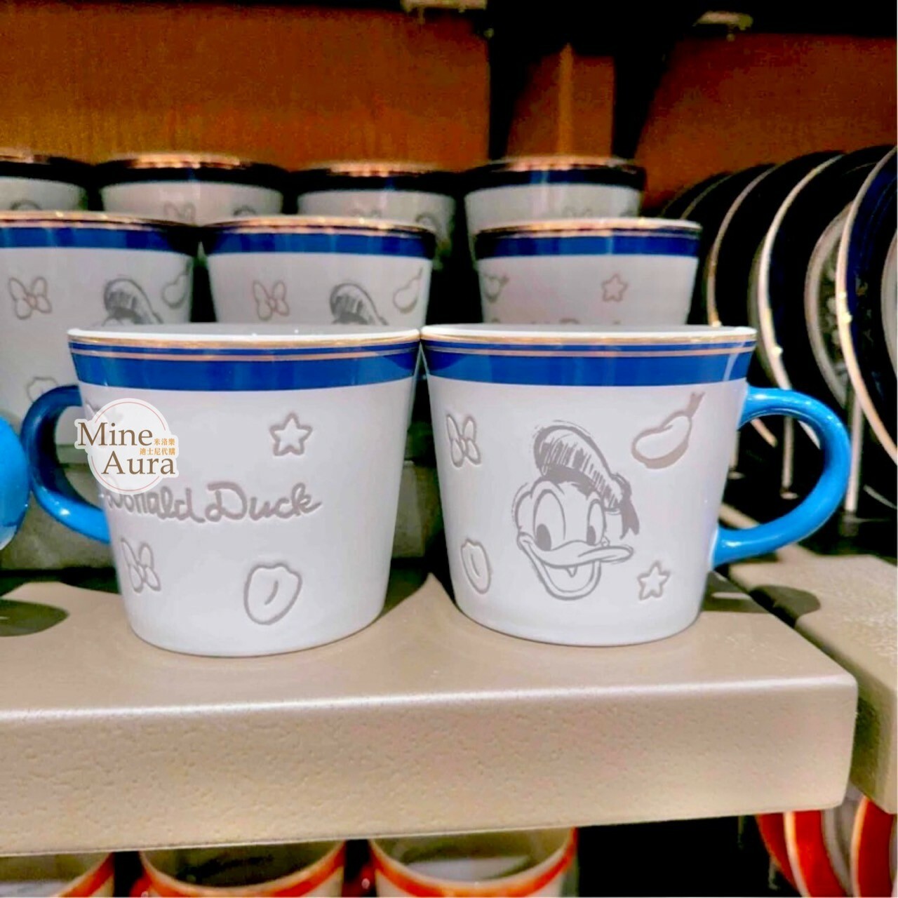 素描風 唐老鴨 Donald 圖案 馬克杯 水杯 -上海迪士尼樂園