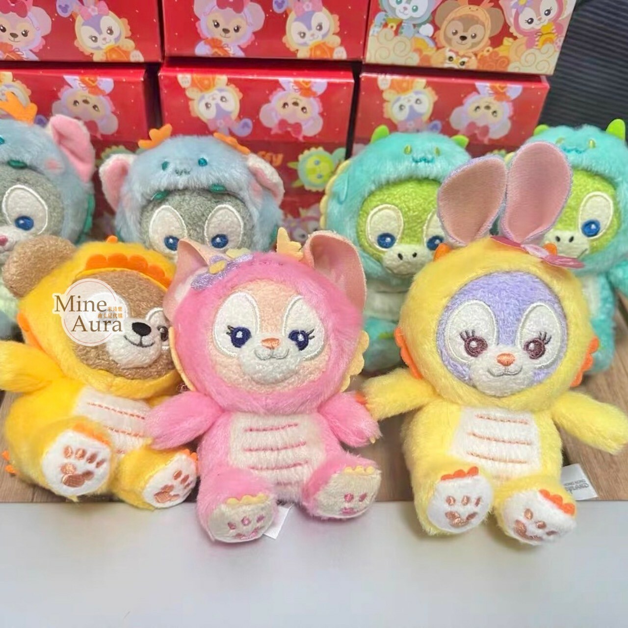 (現貨) 2024 新春限定 達菲 Duffy 與好友們 龍年服裝造型 迷你 絨毛公仔 盲選盒 盲盒 -香港迪士尼樂園