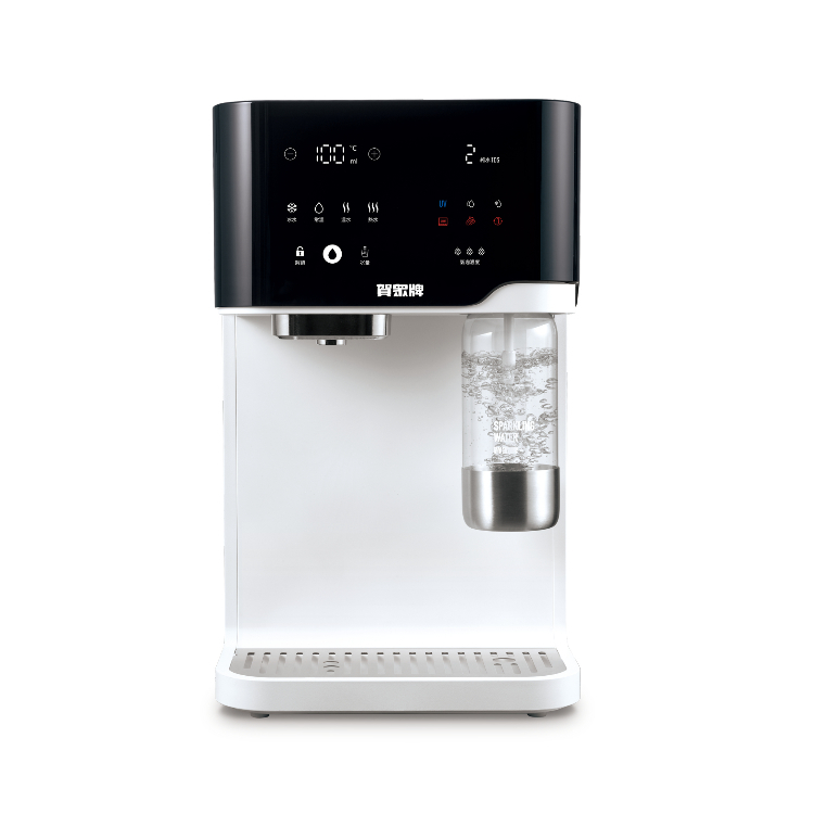 (預購) 賀眾牌 跨世代輕盈氣泡飲水機(免安裝/氣泡/冰溫熱/雙UV殺菌/RO)(UR-3602AW-1)