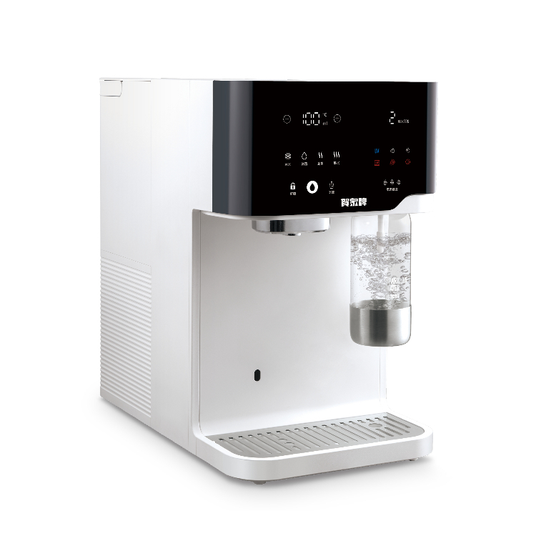 (預購)賀眾牌 跨世代輕盈氣泡飲水機(免安裝/氣泡/冰溫熱/雙UV殺菌/RO)(UR-3602AW-1)加贈專用全新氣瓶一支(RF-251)