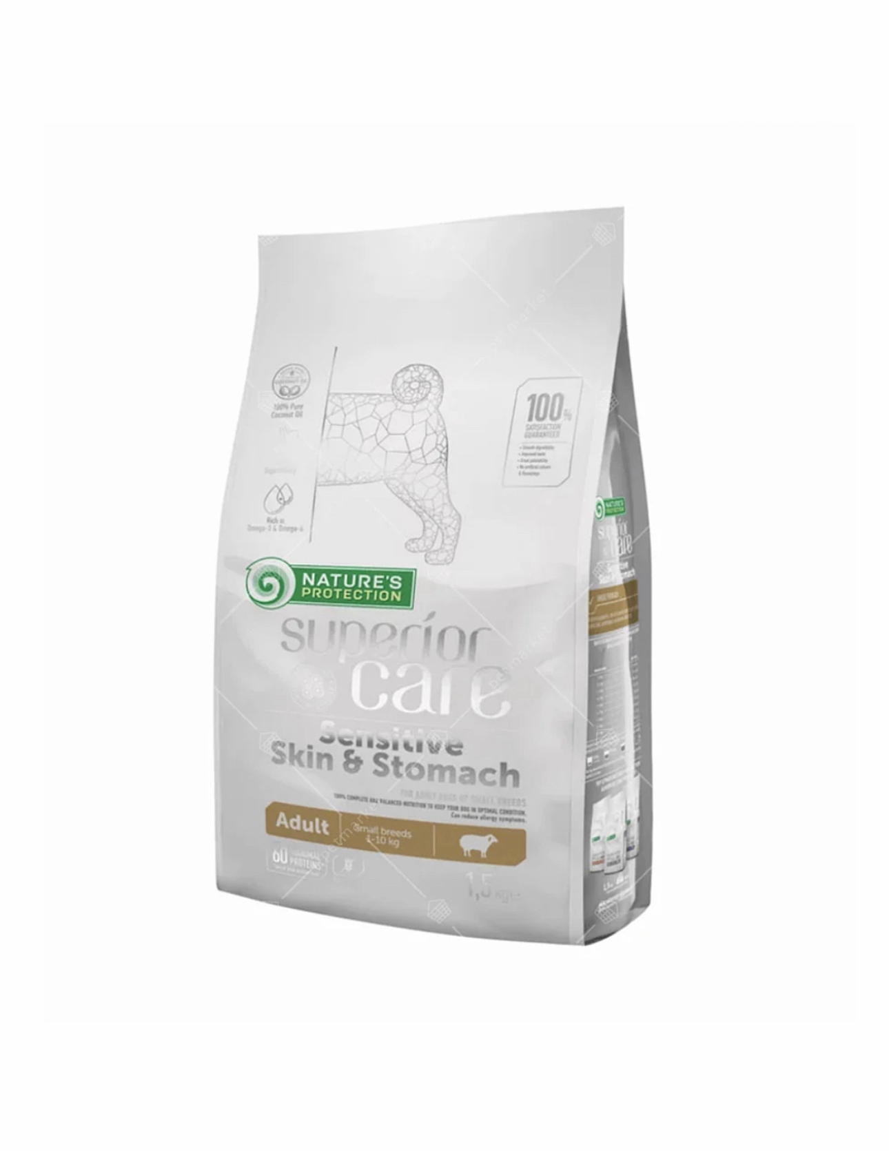 Nature's Protection 敏感皮膚腸胃 低敏羊肉 小型成犬配方 無穀物狗糧 1.5kg