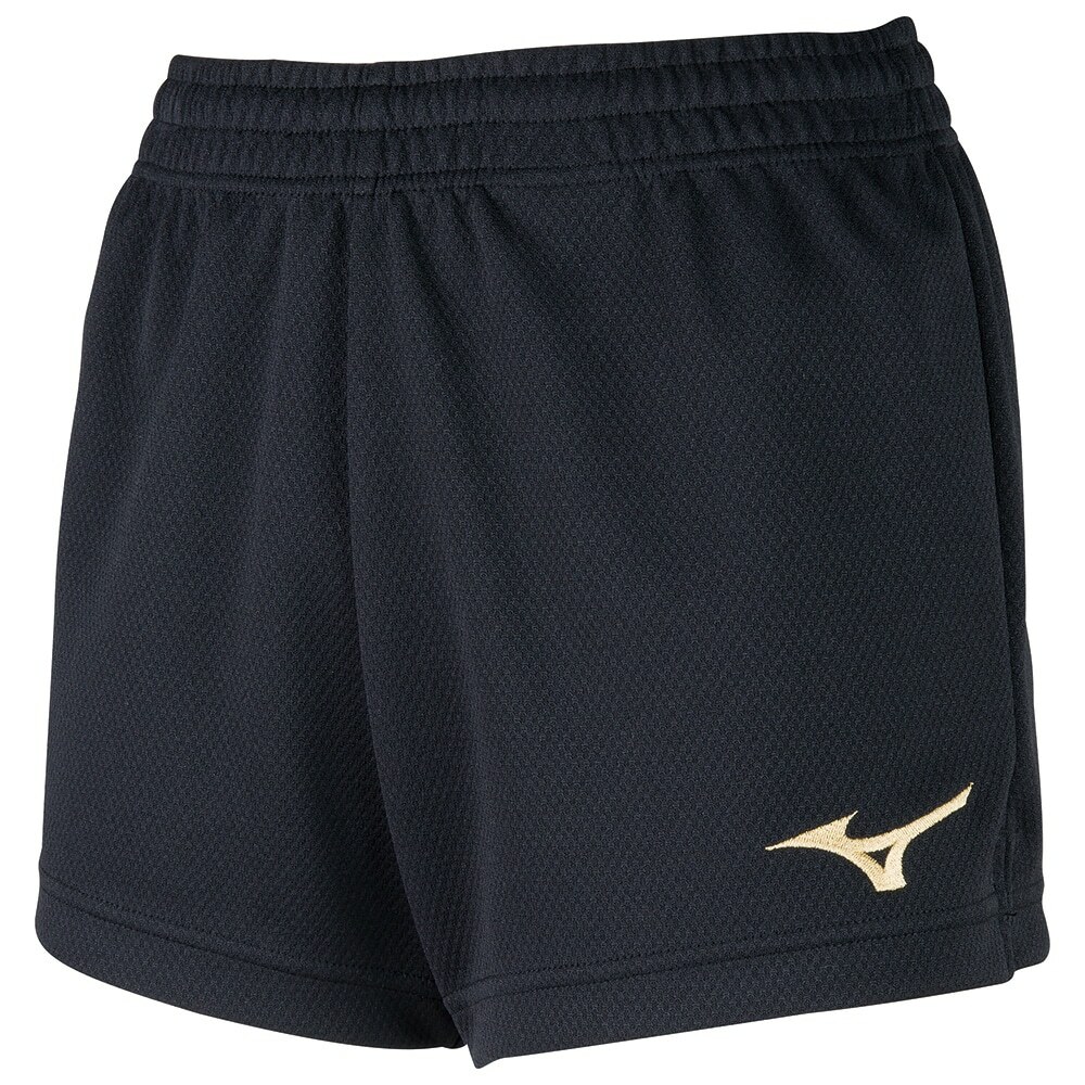 MIZUNO 女裝排球褲 (粉紅色/金色LOGO)