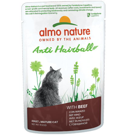 Almo Nature - 去毛球主食鮮包 (牛) Anti Hairball (Beef) 70g