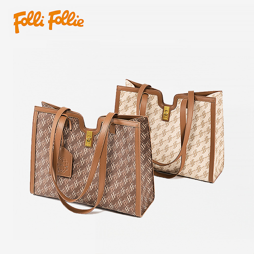 【Folli Follie 芙麗芙麗】 SB23PYP017GR SB23PYP017WH U口包 托特包